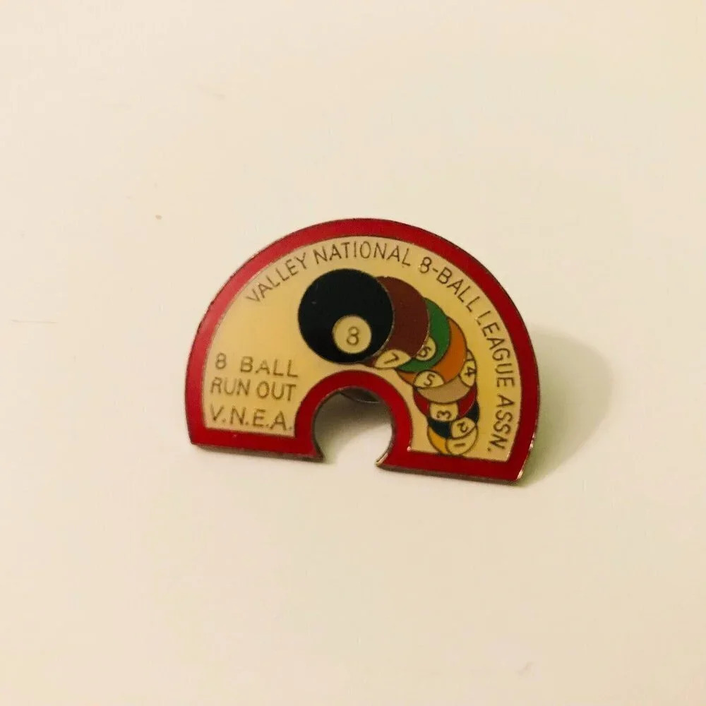 VNEA Valley National 8 Ball Pool League Pin